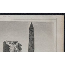 1839 - Tour des Romains et Obélisque à Alexandrie 