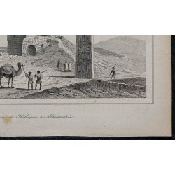 1839 - Tour des Romains et Obélisque à Alexandrie 