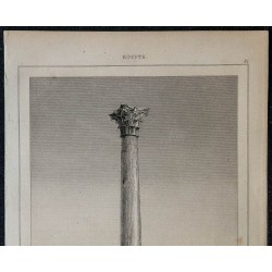1839 - Colonne de Pompée à Alexandrie 