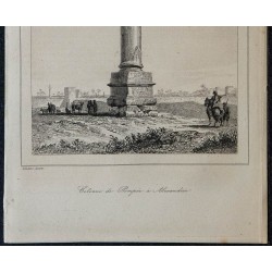1839 - Colonne de Pompée à Alexandrie 