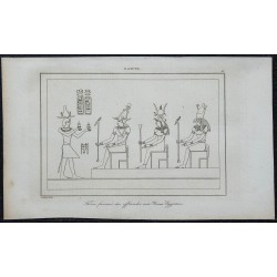 1839 - Tibère faisant des offrandes aux Dieux Égyptiens 