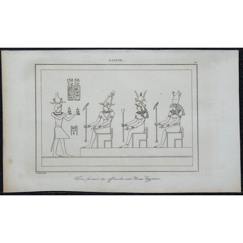 1839 - Tibère faisant des offrandes aux Dieux Égyptiens 1839 - Tibère faisant des offrandes aux Dieux Égyptiens