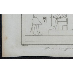 1839 - Tibère faisant des offrandes aux Dieux Égyptiens 
