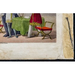 1825 - Childéric recevant la moitié de pièce d'or 
