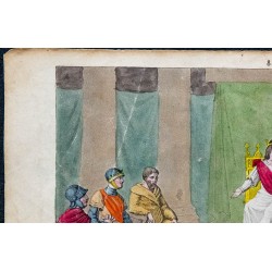 1825 - Caribert en tenue royale lors d'un conseil 