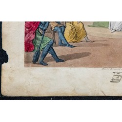 1825 - Caribert en tenue royale lors d'un conseil 