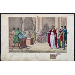 1825 - Clovis II vendant les lames des reliques pour les pauvres 