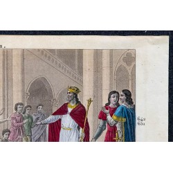 1825 - Clovis II vendant les lames des reliques pour les pauvres 