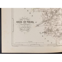 Gravure de 1855 - Carte du département du Loir et Cher - 4