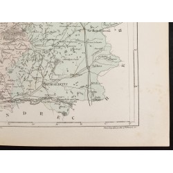 Gravure de 1855 - Carte du département du Loir et Cher - 5