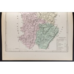 Gravure de 1855 - Carte du département du Jura - 3