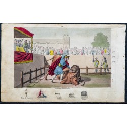 1825 - Pépin le Bref affrontant un lion 