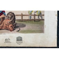 1825 - Pépin le Bref affrontant un lion 