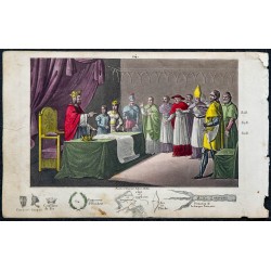 1825 - Louis I le Débonnaire partageant la monarchie 