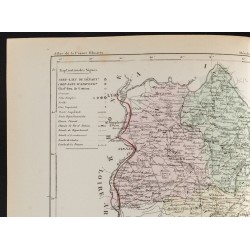 Gravure de 1855 - Carte du département de l'Isère - 2