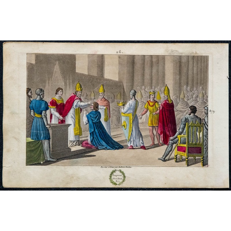 1825 - Couronnement de Louis II le Bègue à l'abbaye de Saint-Denis 1825 - Couronnement de Louis II le Bègue à l'abbaye de Saint-Denis