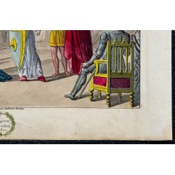 1825 - Couronnement de Louis II le Bègue à l'abbaye de Saint-Denis 