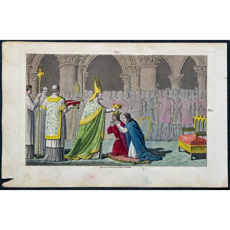 1825 - Couronnement de Louis III et Carloman 1825 - Couronnement de Louis III et Carloman