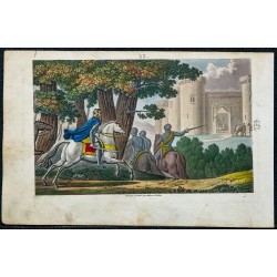 1825 - Lothaire surprenant Otton I à Aix-la-Chapelle 