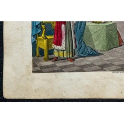 1825 - Roi Louis V devant sa cour 