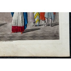 1825 - Roi Louis V devant sa cour 