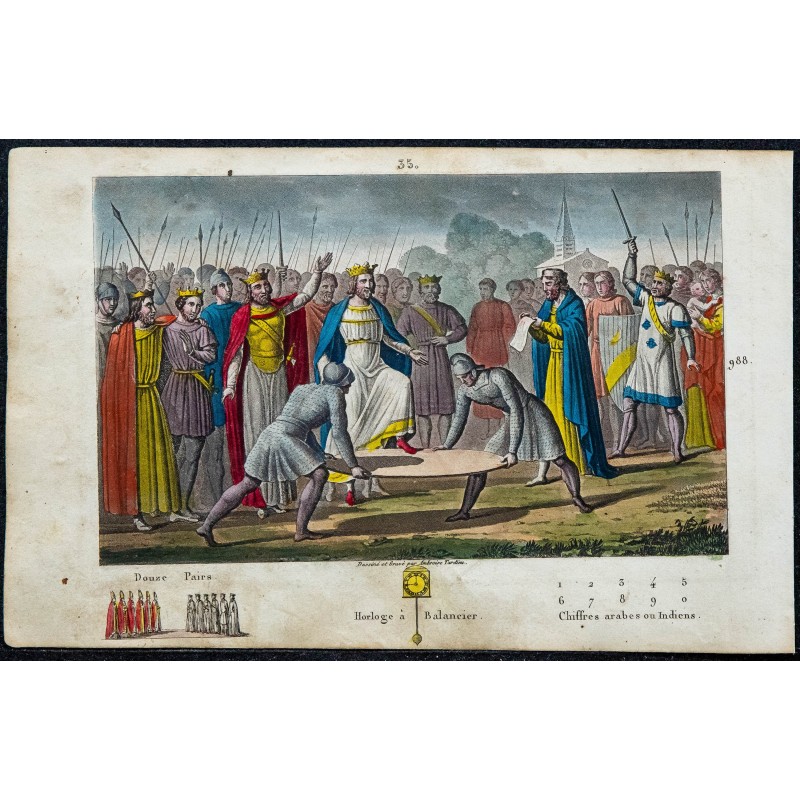 1825 - Élection de Hugues Capet à Noyon 
