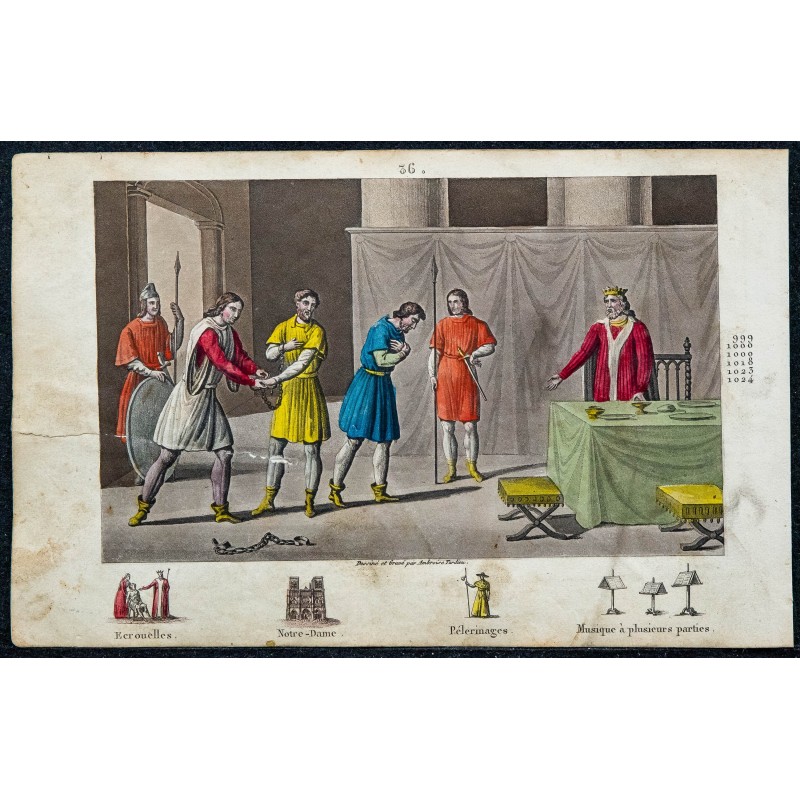 1825 - Robert le Pieux graciant des conspirateurs 