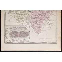 Gravure de 1855 - Carte du département d'Indre et Loire - 3