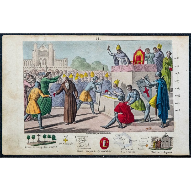 1825 - Urbain II prêchant la première croisade au concile de Clermont 1825 - Urbain II prêchant la première croisade au concile de Clermont