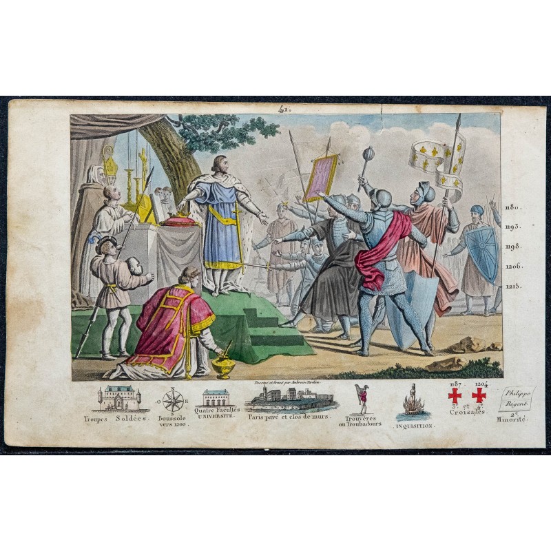 1825 - Philippe Auguste avant la bataille de Bouvines 