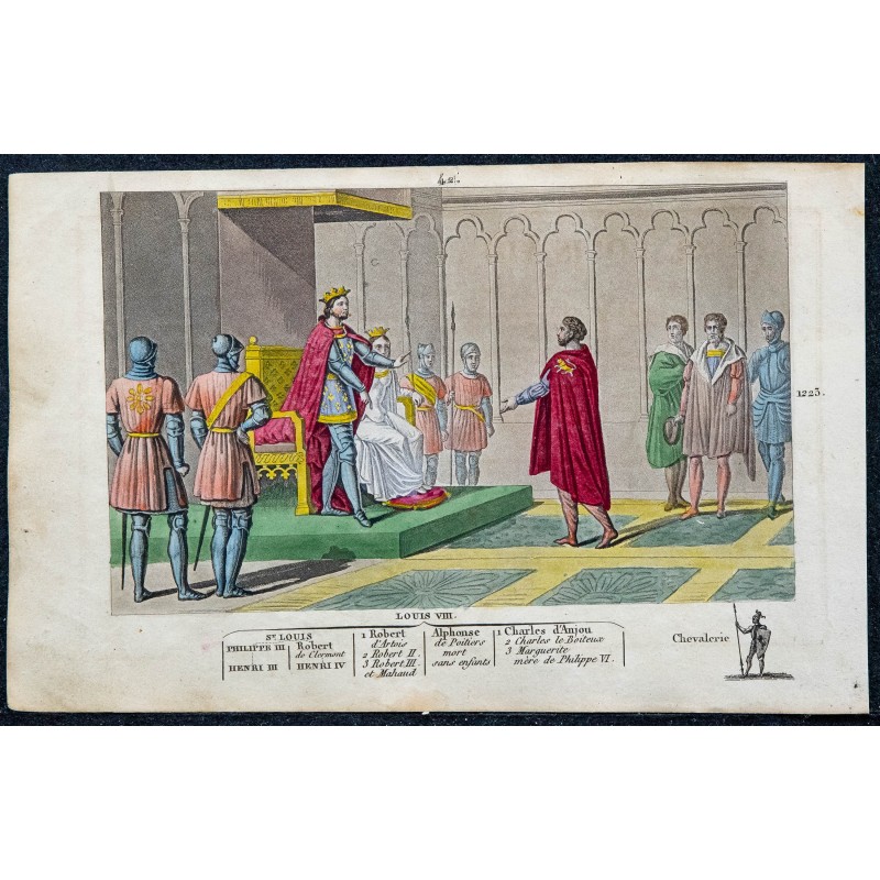 1825 - Louis VIII répondant fièrement à un émissaire d'Henri III 