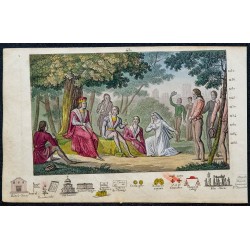 1825 - Saint Louis rendant la justice à Vincennes 