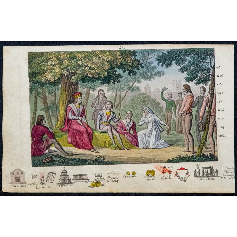 1825 - Saint Louis rendant la justice à Vincennes 1825 - Saint Louis rendant la justice à Vincennes