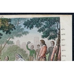 1825 - Saint Louis rendant la justice à Vincennes 