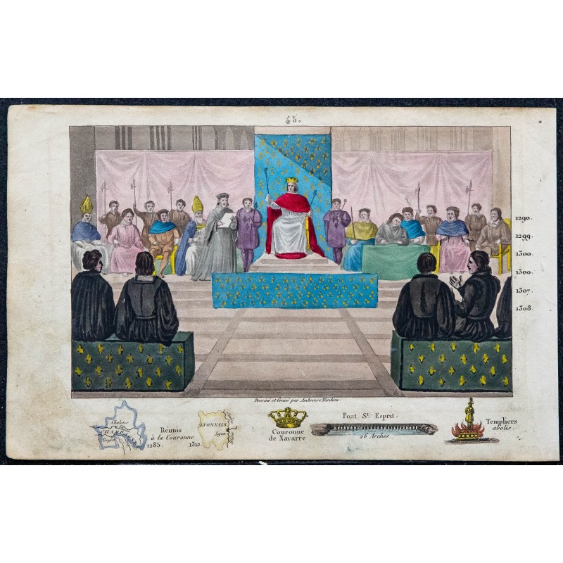 1825 - Philippe IV réunit les États Généraux au Louvre 