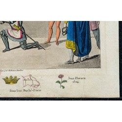 1825 - Charles IV octroyant le duché à Louis Ier de Bourbon 