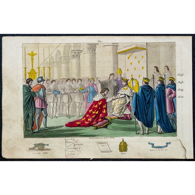 1825 - Édouard III rendant hommage à Philippe VI 