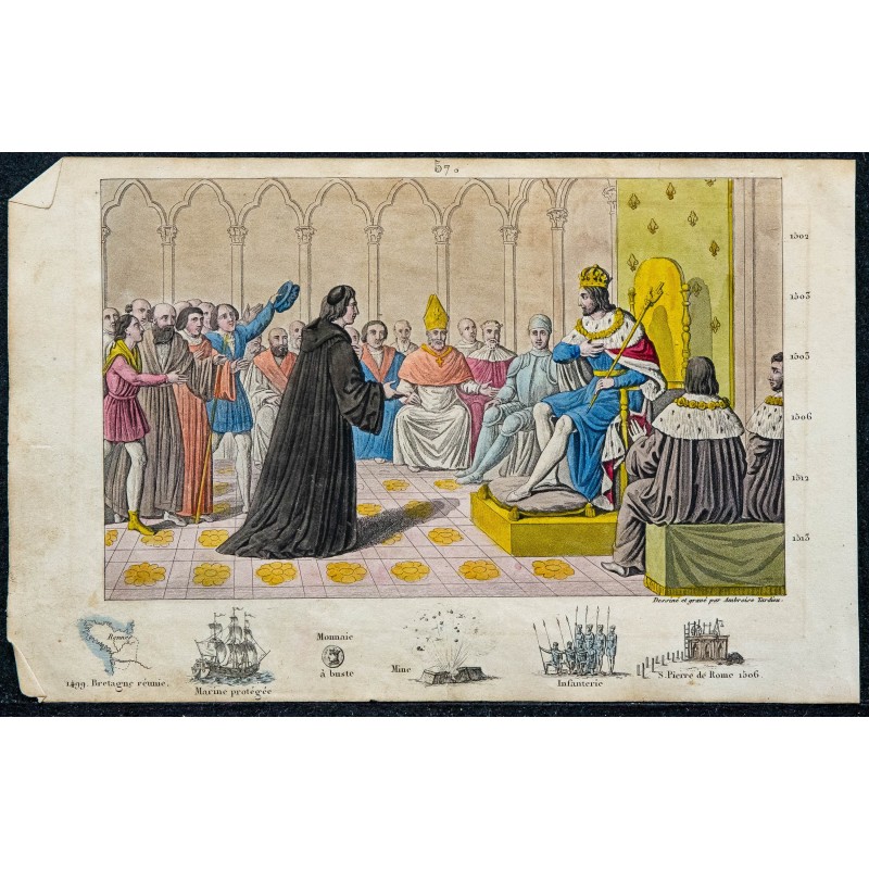 1825 - Louis XII recevant le titre de Père du Peuple 