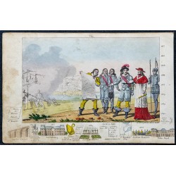 1825 - Louis XIII et Richelieu au siège de La Rochelle 