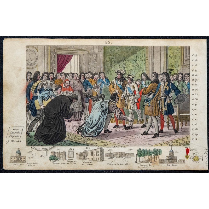 1825 - Louis XIV présente Philippe V aux envoyés espagnols 