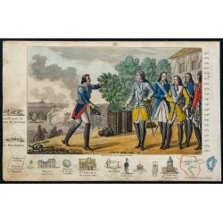 1825 - Louis XV à la bataille de Fontenoy 