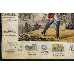 1825 - Louis XV à la bataille de Fontenoy 