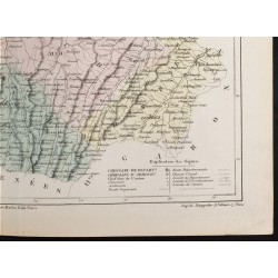 Gravure de 1855 - Carte du département du Gers - 5