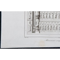 1841 - Monument sculpté dans le Roc 