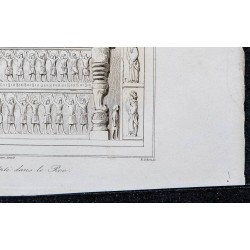 1841 - Monument sculpté dans le Roc 