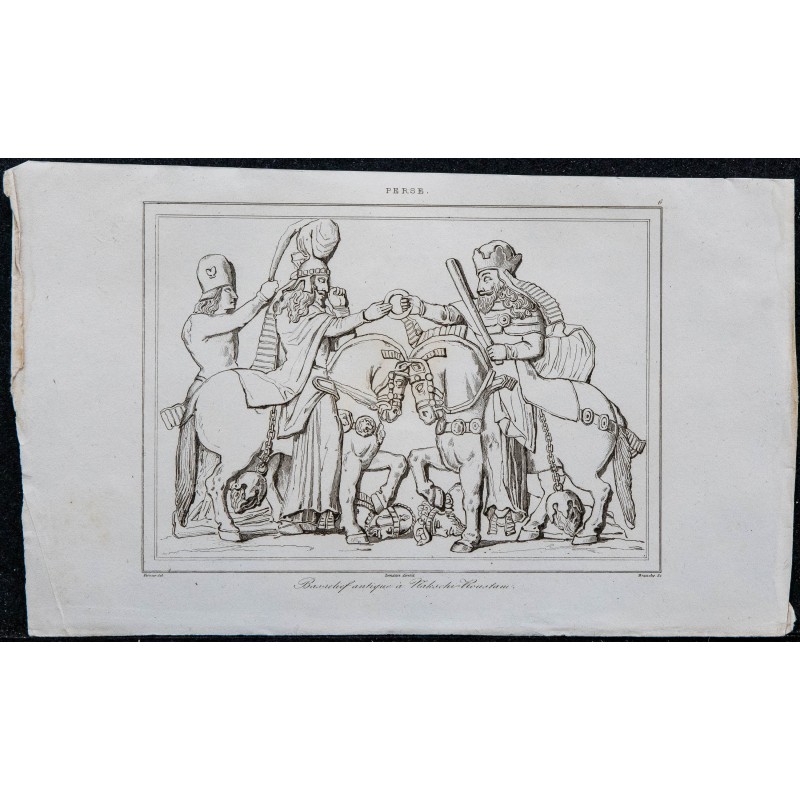 1841 - Bas-relief antique de Nakhsh-e Rostam 