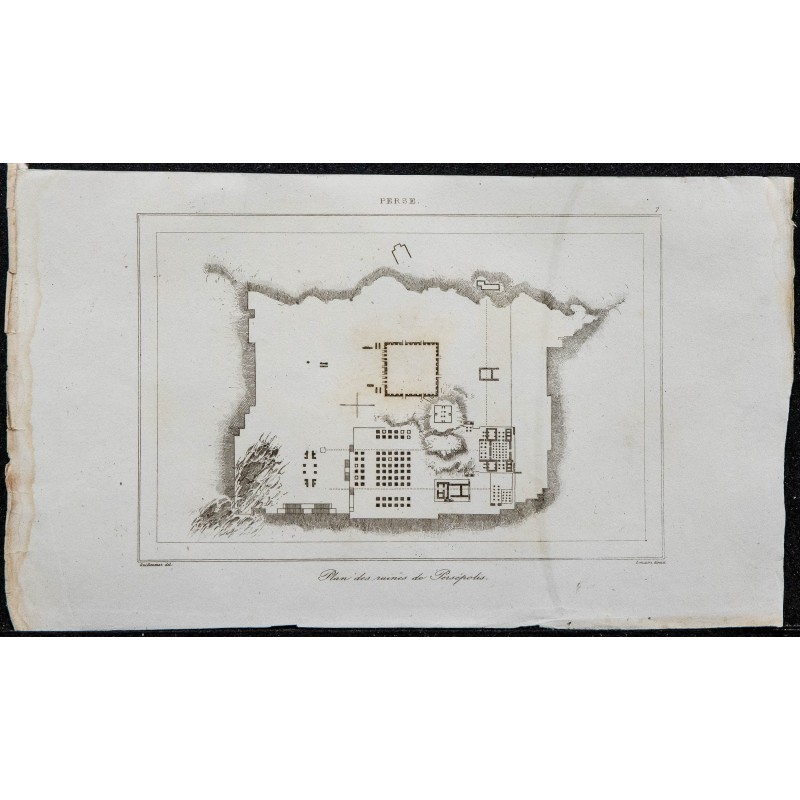 1841 - Plan des ruines de Persépolis 
