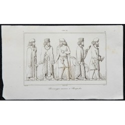1841 - Personnages anciens à Persépolis 