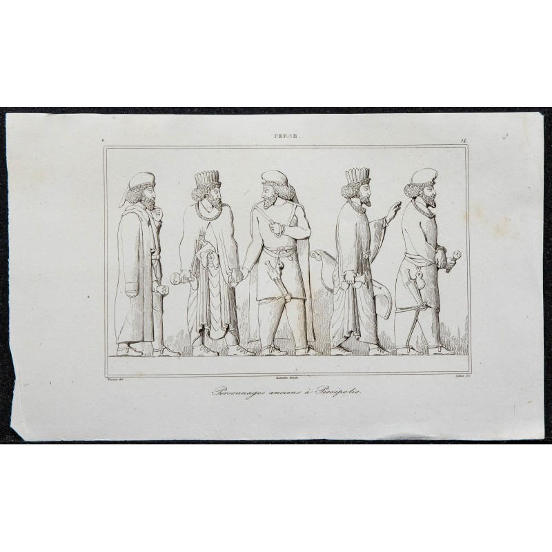 1841 - Personnages anciens à Persépolis 