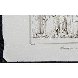 1841 - Personnages anciens à Persépolis 